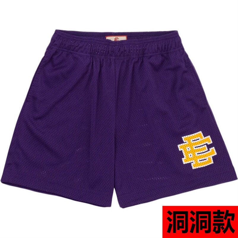 EE print shorts logo sweatpants mesh drawstring American shorts