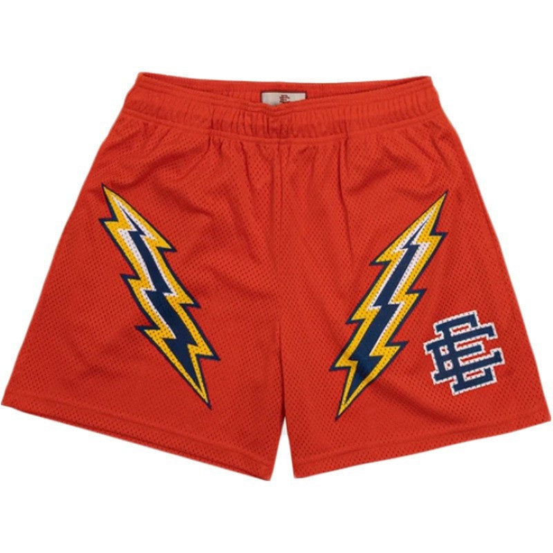 Cross-border exclusive for European code new sports mesh cloth shorts 3D digital printing trend beach pants male manufacturer wholesale