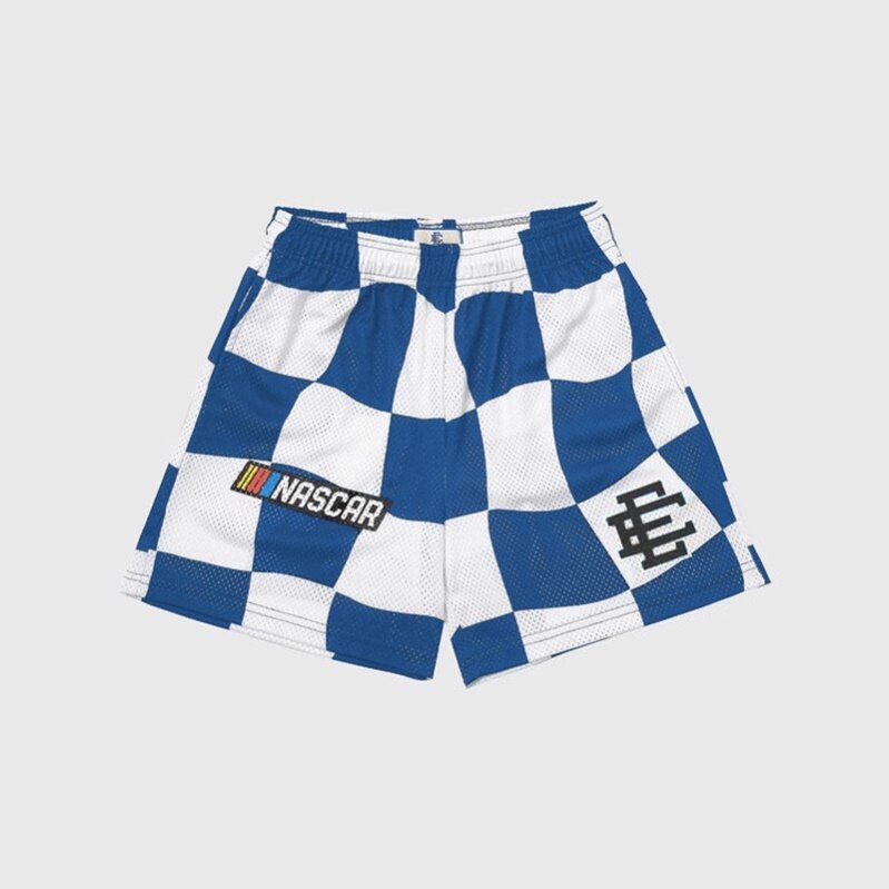 EE print shorts logo sweatpants mesh drawstring American shorts