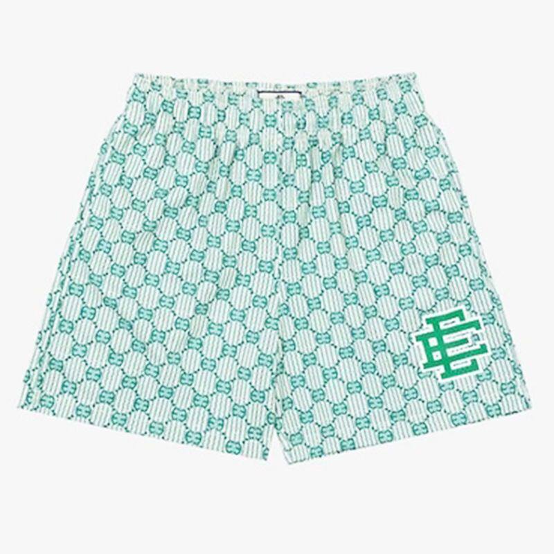New EE American casual fitness shorts muscular men sports quarter pants mesh breathable style European and American stars with the same style