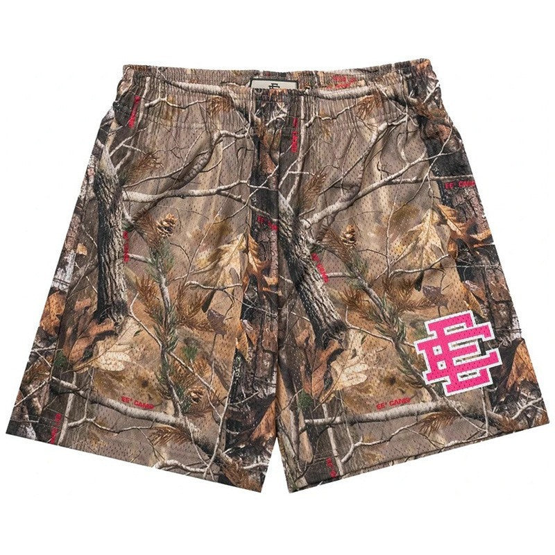 Cross-border exclusive for European code new sports mesh cloth shorts 3D digital printing trend beach pants male manufacturer wholesale