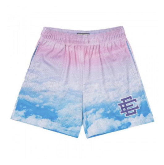 Cross-border exclusive for European code new sports mesh cloth shorts 3D digital printing trend beach pants male manufacturer wholesale