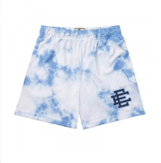 Cross-border exclusive for European code new sports mesh cloth shorts 3D digital printing trend beach pants male manufacturer wholesale