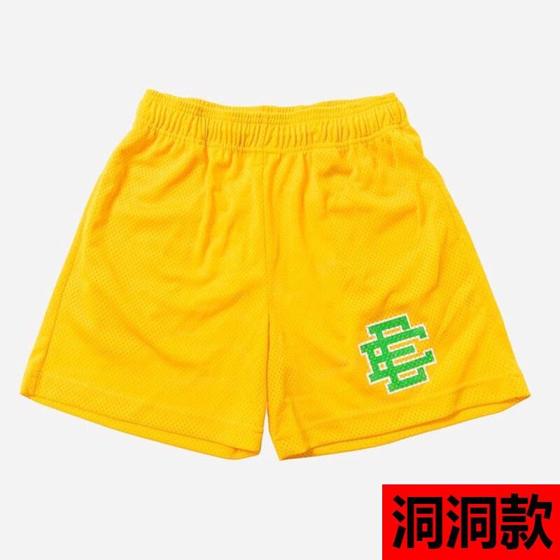 EE print shorts logo sweatpants mesh drawstring American shorts