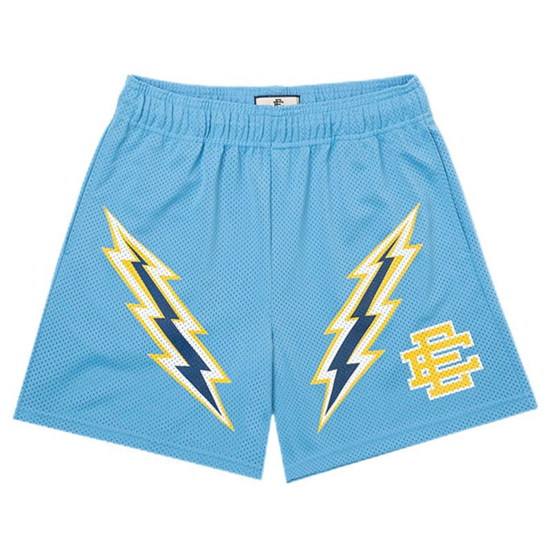 Cross-border exclusive for European code new sports mesh cloth shorts 3D digital printing trend beach pants male manufacturer wholesale