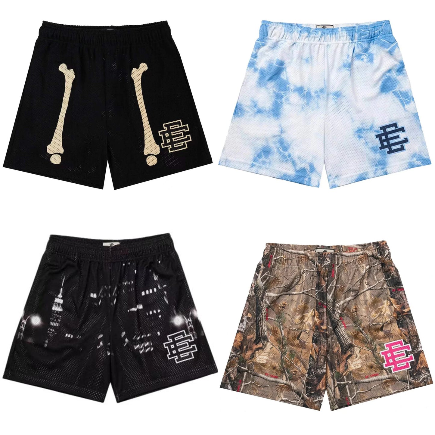 Shorts  EE Eric Emanuel Basic Shorts NEW men's casual shorts fitness sports pants summer gym workout Men Classic GYM Mesh Shorts