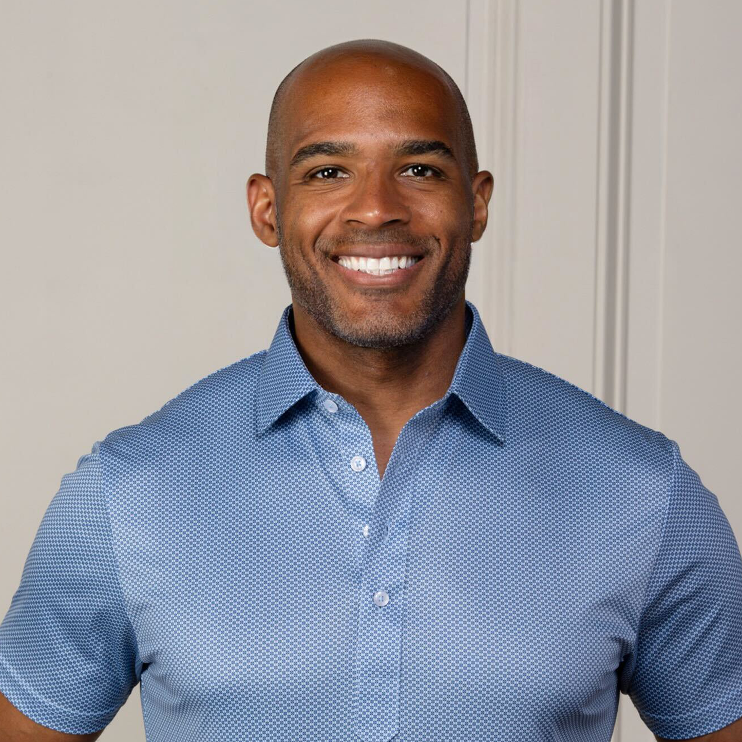 Semi-Spread Collar Polo Blue Carrera